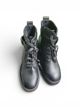 Blow fish Black Lace-Up Ankle Boots Size 6 M